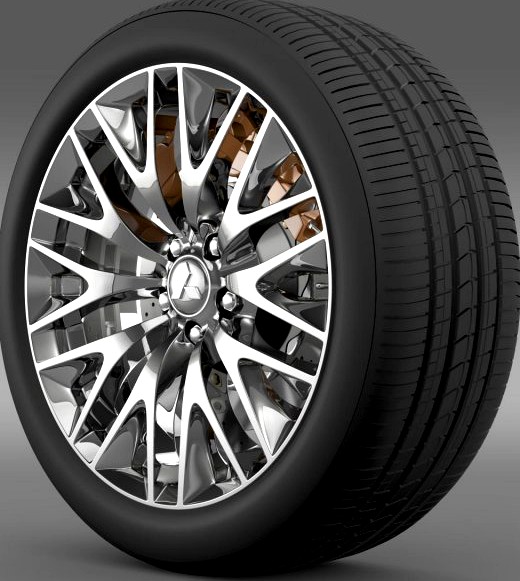 Mitsubishi Dignity wheel 3D Model