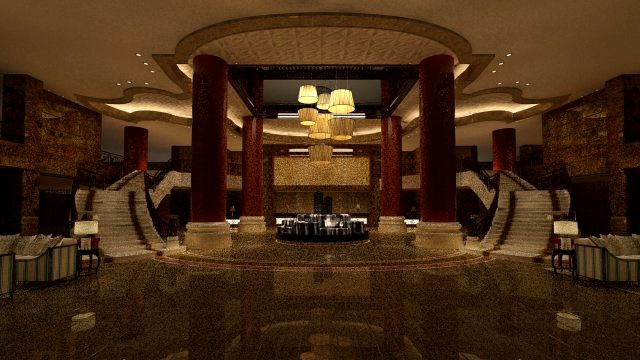 hotel lobby