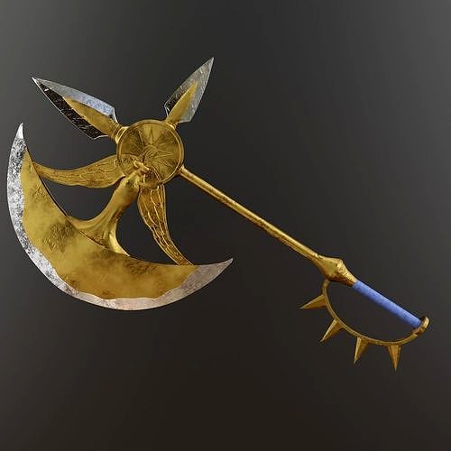 Escanor Divine Axe Rhitta Nanatsu no Taizai 3d model