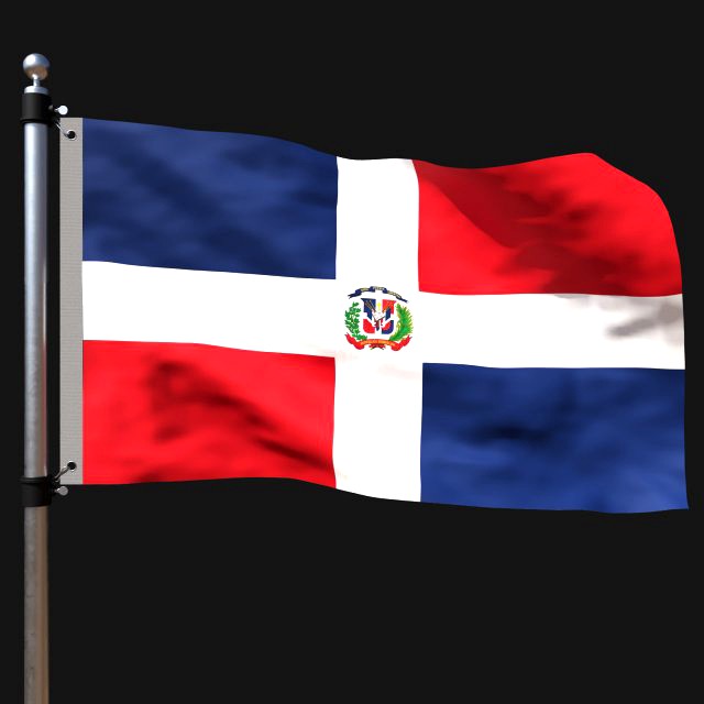 Flag of dominican republic