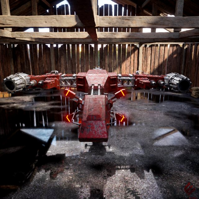 spaceship scifi pbr realistic