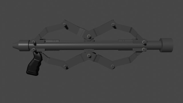 sci fi rail rifle