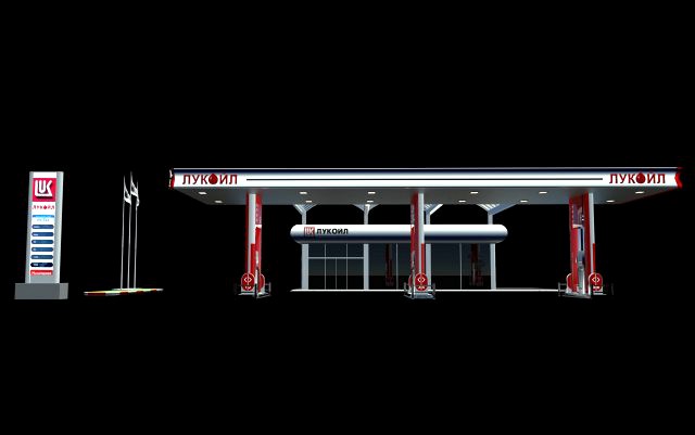 gas station