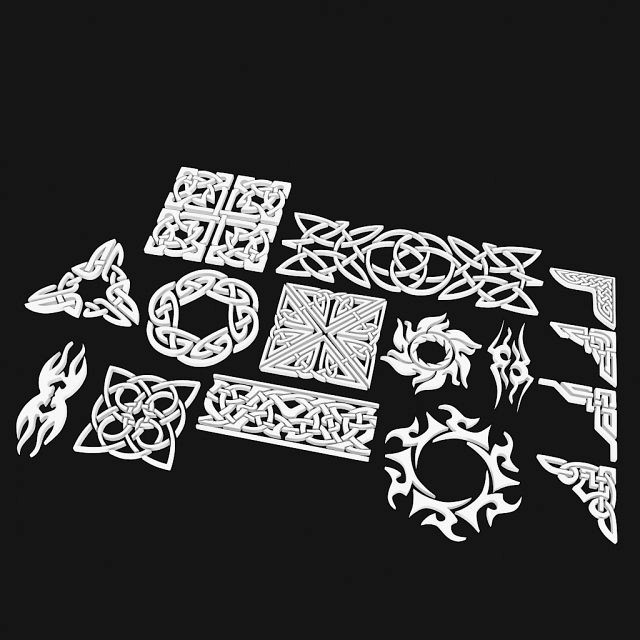 3d celtic ornament 4