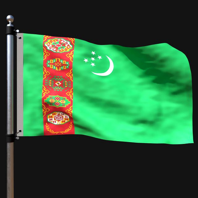 Flag of turkmenistan