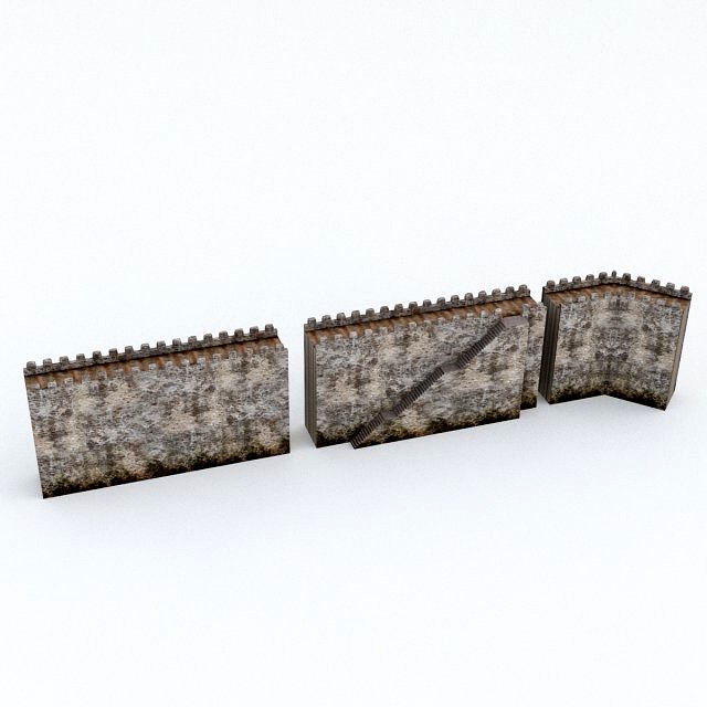 modular old castle wall