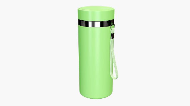 vacuum thermos bottle flask 01 green