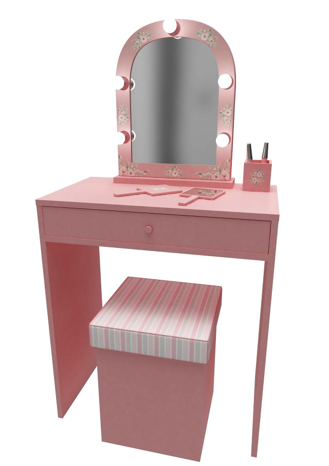 make up mirror and set