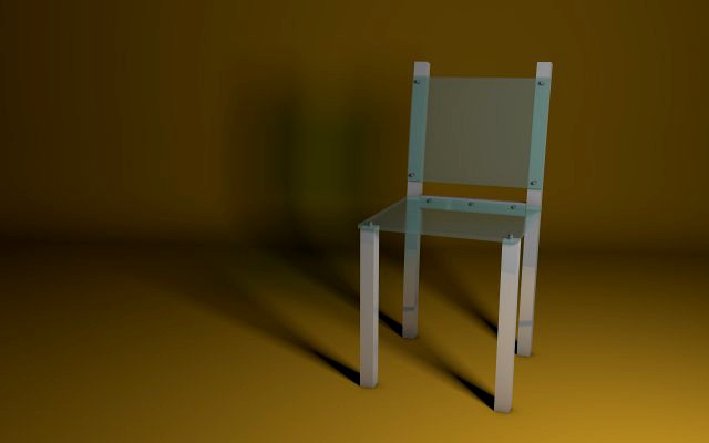 glass chair