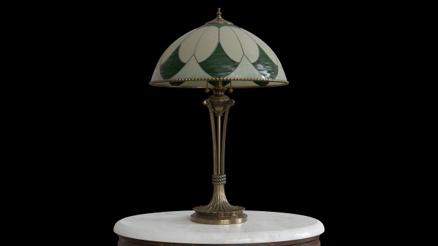 antique table lamp 001