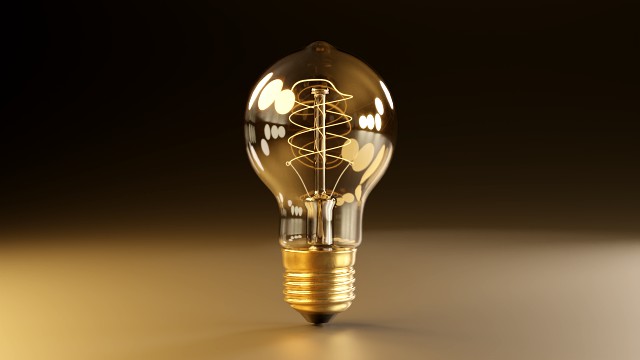 free antique light bulb