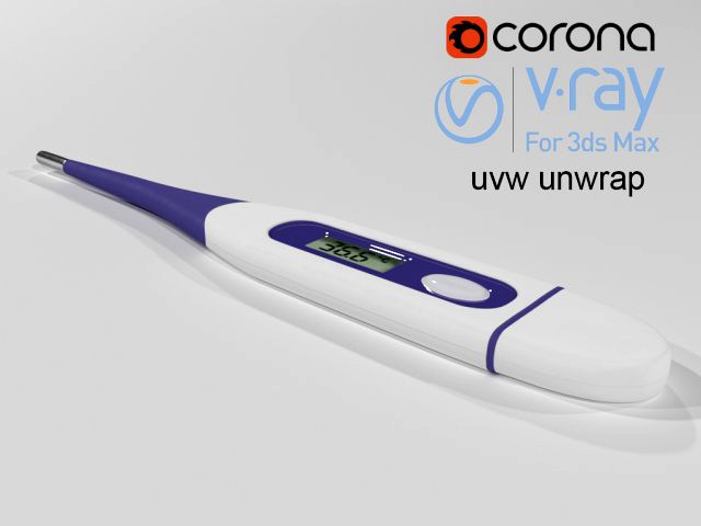 digital thermometer uvw high poly