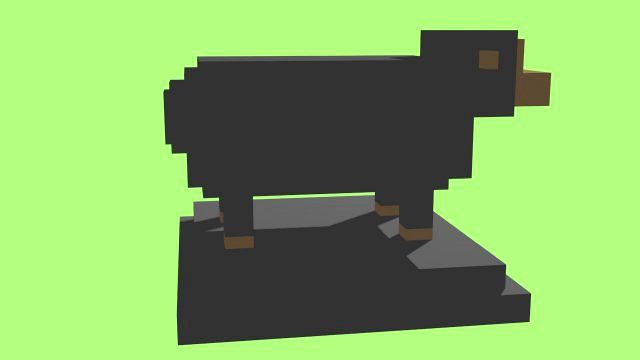 voxel sheep - model 4