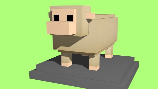 voxel sheep - model 13