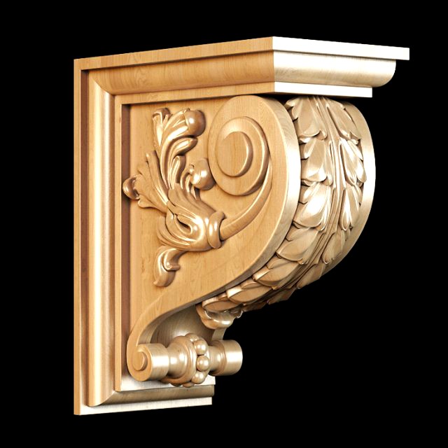 classic carved bracket