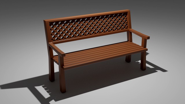 wooden bench