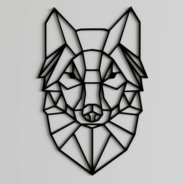 geometric wolf