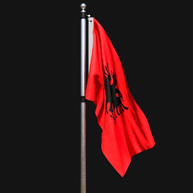 Flag of albania 02