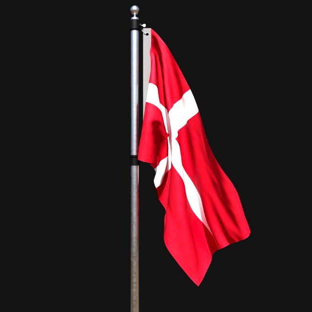 Flag of denmark 02