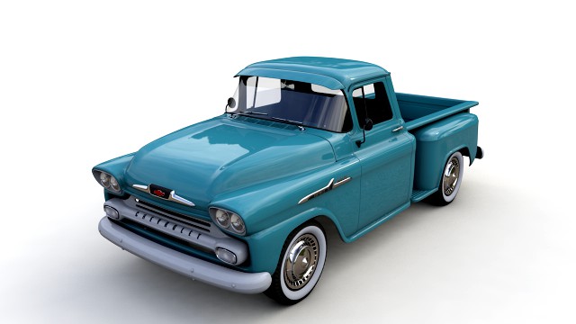 chevy 3100 apache 32 stepside truck 1958