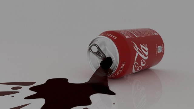 hiperealistic cocacola can