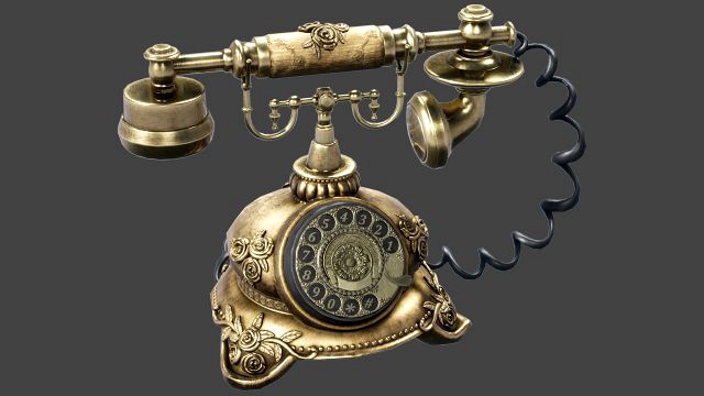 antique telephone