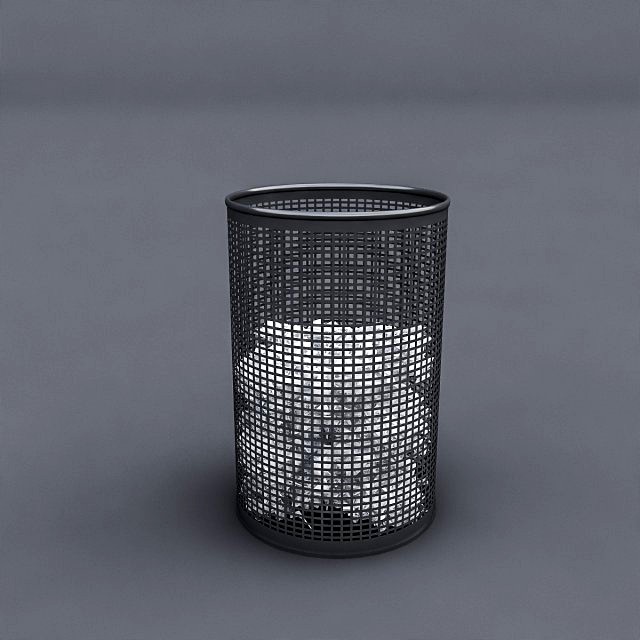 3d trash model