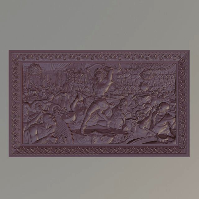 bas relief nart feast