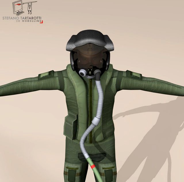 F35 pilot 3D Model