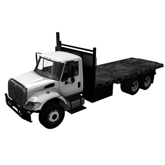 flatbed truck international 7400