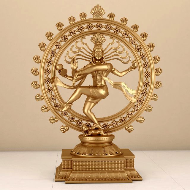 nataraja 3d sculpture