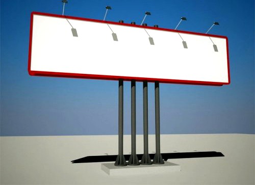 Billboard 12x3m 3D Model