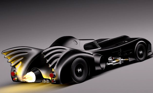 Batmobile 1989 Jet Car 3D Model