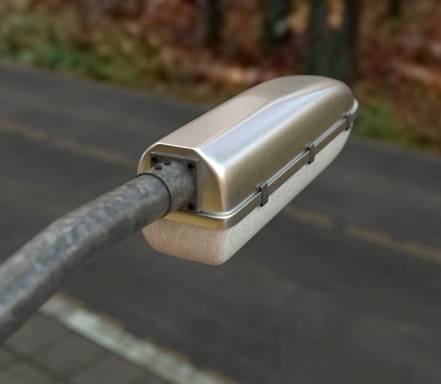 3d street light basic fixture