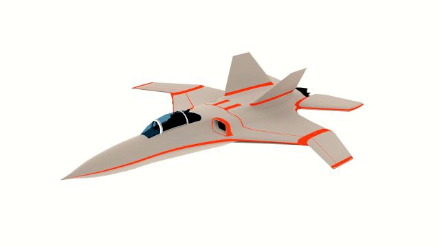 low-poly aircraft attacker
