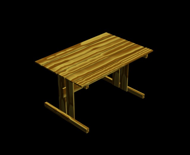 wooden table