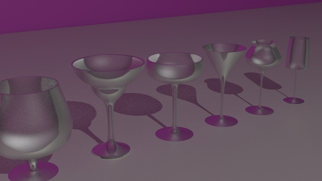 the wineglasses