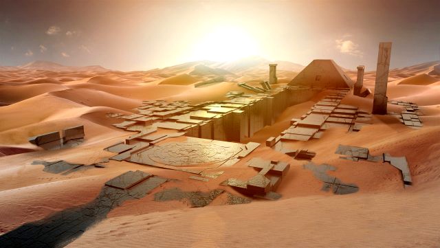 ancient sci-fi city kitbash set