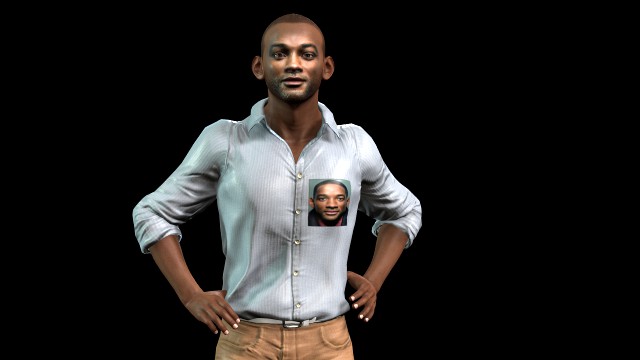3d character design for actor will smith model