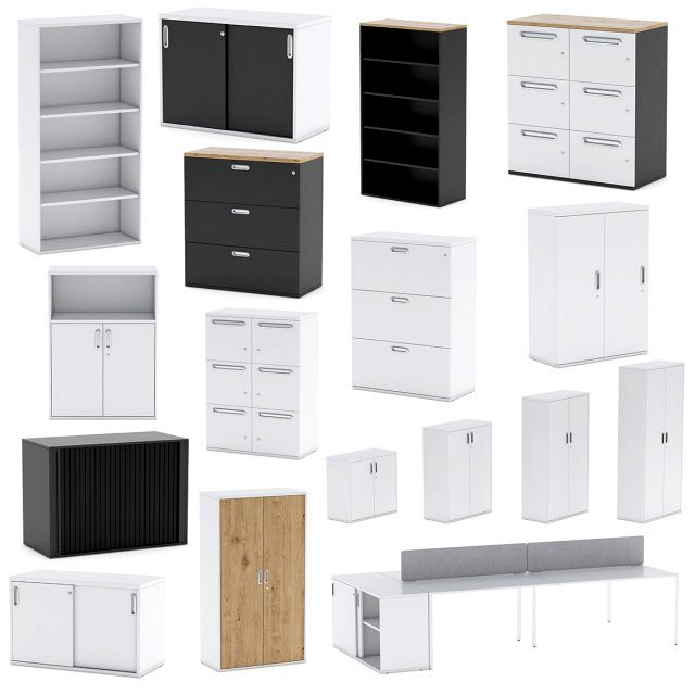 14 storage cabinets collection