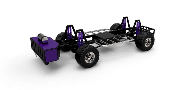 Pulling truck chassis