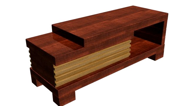 wooden coffee table