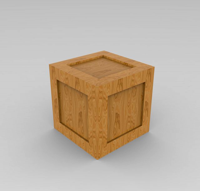 Crate low - poly game ready or another project