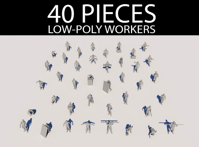 lowpoly workers pack
