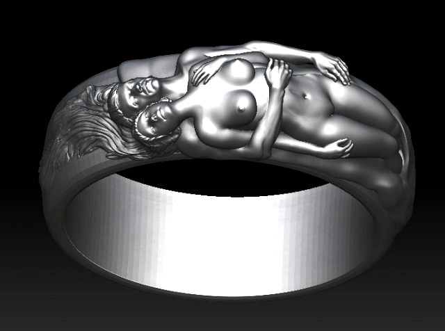 man and woman ring