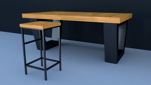 scandinavian style desk
