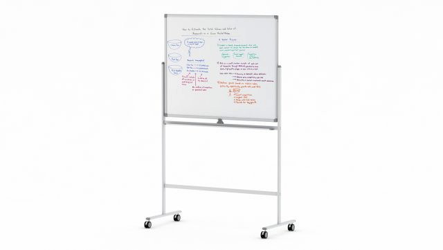 whiteboard with rolling stand