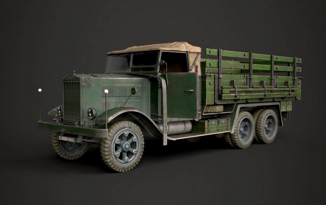 ww2 german krupp l3h163 truck