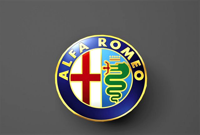 alfa romeo 3d logo emblem