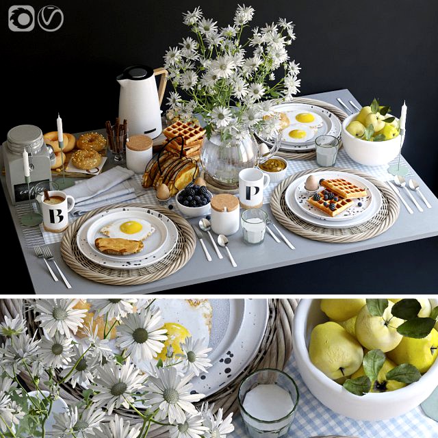breakfast tableware